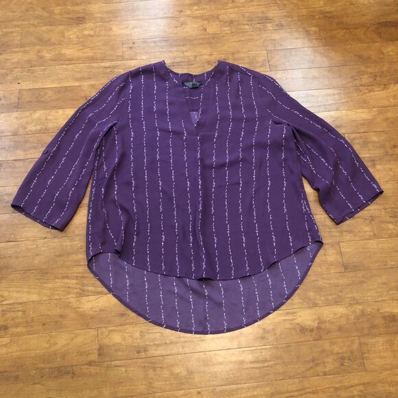 Mix by Hawthorn Hi-Lo Split Neck Top Size XL - Picture 1 of 3